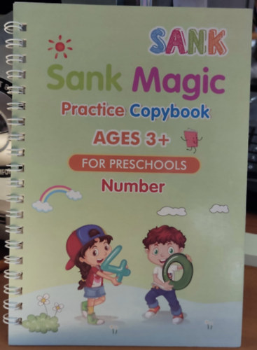 Sank - Sank Magic Practice Copybook Ages 3+ for Preschools Number