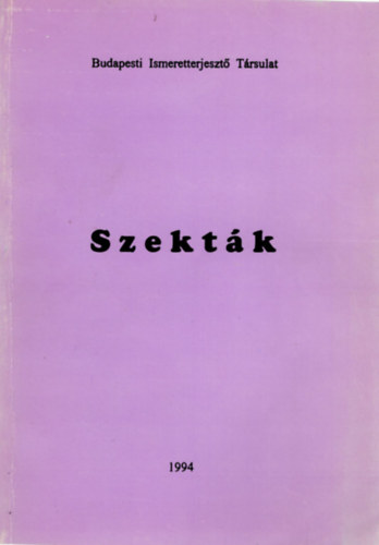 Lugosi Gyz  (szerk.) - Szektk