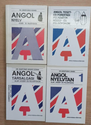 Dr. Szentivnyi gnes, Dr. Bartn Aranyi Edina - 4 db angol nyelvknyv: Angol nyelvtan alap-, kzp- s felsfokon 1. - Angol trsalgsi kpeskyv alap-, kzp- s felsfokon - Angol teszt- s fordtsi feladatok kzp- s felsfokon - Angol nyelv kzp- s felsfokon