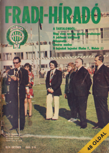 Vrszegi Jnos  (szerk.) - Fradi-hrad 1974 oktber