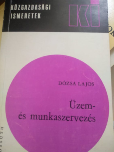 Dr. Dzsa Lajos  (szerk) - zem- s munkaszervezs