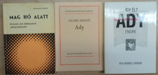 Szab Dezs, Borbly Sndor Balogh Lszl - 3 ktet Ady Endrrl: Mag h alatt (Bevezets Ady kltszetnek jelkprendszerbe) - Ady - gy lt Ady Endre