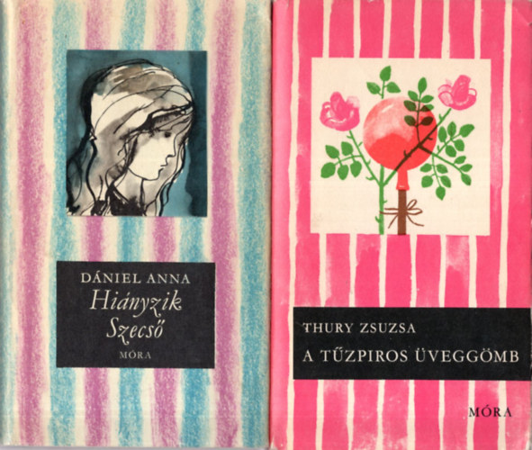 Thury Zsuzsa, D�niel Anna, M�ricz Vir�g D�nes Zs�fia - 4 db cs�kos k�nyv ( egy�tt ) 1. A t�zpiros �vegg�mb, 2. Hi�nyzik Szecs�, 3. Mexik�i szerelem, 4. Zr�nyi Ilona