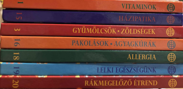 7 db k�nyv az Eg�szs�ges �letm�d sorozatb�l