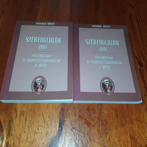 Bertk Krisztina  (szerk.) - Szkfoglalk 2001 I.-II.Ktet Matematika s termszettudomnyok