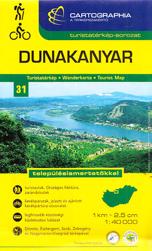 Dunakanyar (Cartographia turistatrkp-sorozat 31.) 1:40000