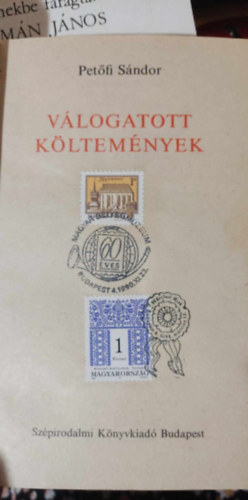 Pet�fi S�ndor - Pet�fi S�ndor v�logatott k�ltem�nyek