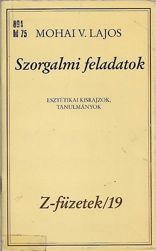 Mohai V. Lajos - Szorgalmi feladatok (Z-f�zetek/19)
