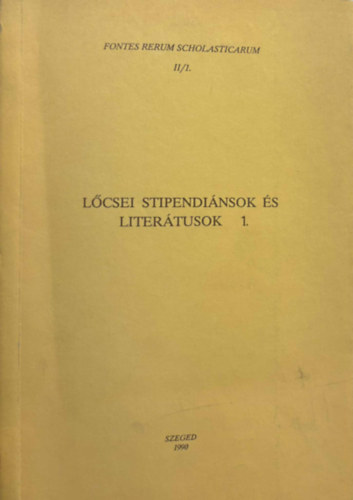 Latzkovits Mikl�s Katona T�nde - L�csei stipendi�nsok �s liter�tusok 1.