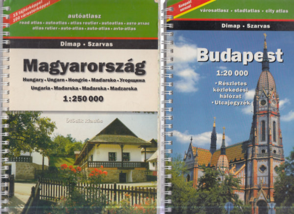 2 db. atlasz (Magyarorszg autatlasz + Budapest vrosatlasz)