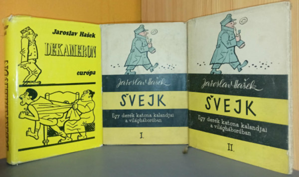 Theodore Dreiser SZERKESZTŐ Réz Ádám, Josef Lada Jaroslav Hasek (ill.) - Dekameron + Svejk - Egy derék katona kalandjai a világháborúban I-II. (Illusztrált kiadások; Josef Lada rajzaival)