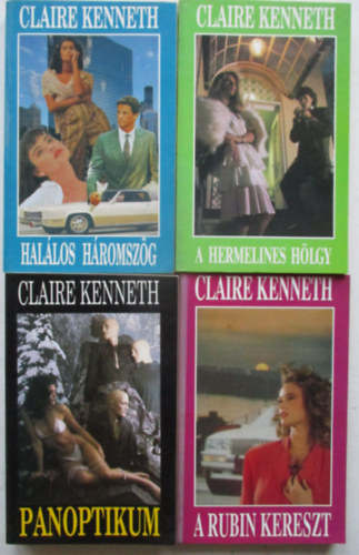 4 db Claire Kenneth (Hallos hromszg, A hermelines hlgy, Panoptikum, A rubin kereszt)