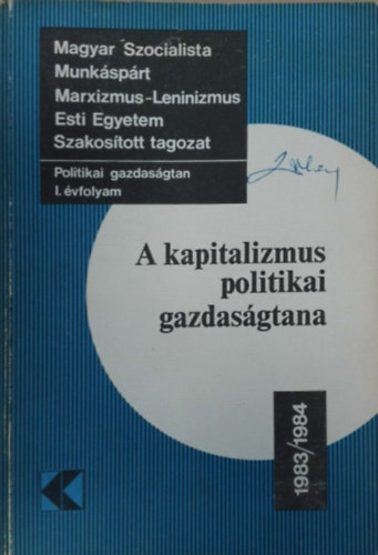 A kapitalizmus politikai gazdasgtana 1983/1984