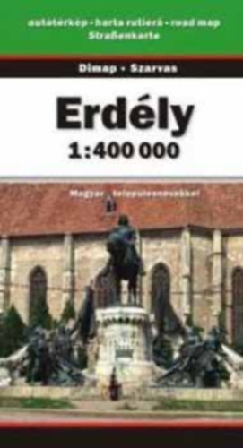Szarvas András - Erdély autótérkép 1:400 000 - Magyar településnevekkel