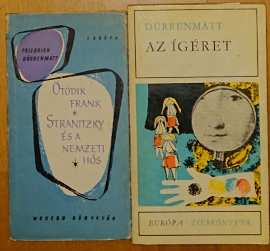 Friedrich Dürenmatt - 2 kötet, 3 mű Dürenmattól: Ötödik Frank / Stranitzky és a nemzeti hős, A ígéret