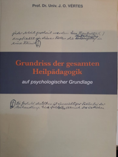 Vrtes O. Jzsef Dr. - A pedaggia egsz alaprajza pszicholgia alapjn- Nmet nyelv