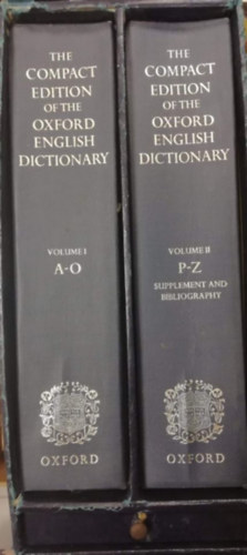 The Compact Edition of the Oxford English Dictionary A-Z