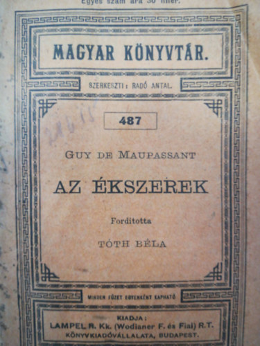 de Guy Maupassant - Az �kszerek