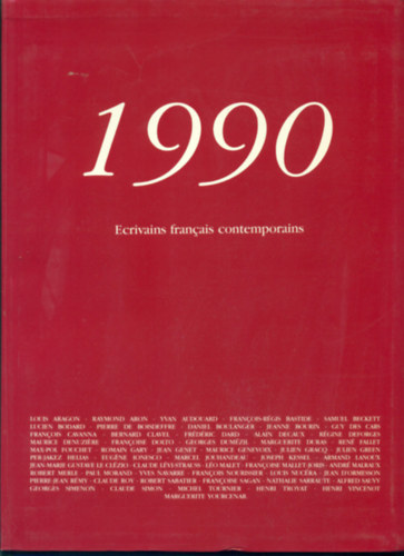 1990 - Ecrivains francais contemporains