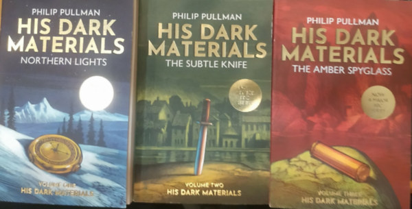 Philip Pullman - 3 db Philip Pullman - His Dark Materials Trilogy: The Subtle Knife, Northern Lights, The Amber Spyglass