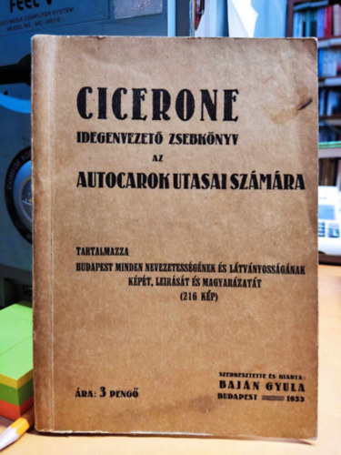 Cicerone: Idegenvezet zsebknyv az autocarok utasai szmra