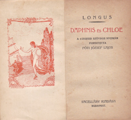 Longus  (ford. F�ti J�zsef) - Daphnis �s Chloe