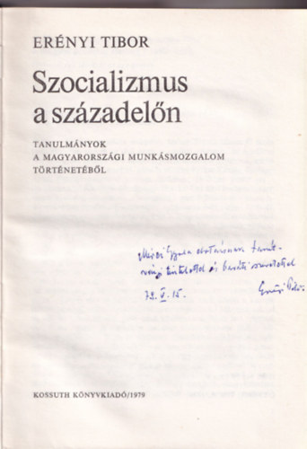 Er�nyi Tibor - Szocializmus a sz�zadel�n