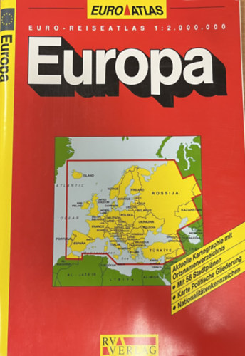 Reise- und Verkehrsverlag - Europa Euro-Reiseatlas 1:2.000.000 - t�rk�p / atlasz
