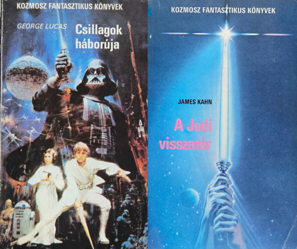 George Lucas James Kahn - 2 db Star Wars regény: Csillagok háborúja + A Jedi visszatér (Kozmosz Fantasztikus Könyvek)