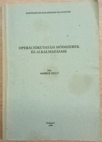 Harnos Zsolt - Opercikutatsi mdszerek s alkalmazsaik