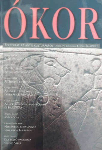 kor - Folyirat az antik kultrrl 2005. IV. vf. 4. szm