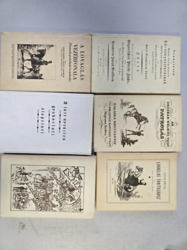 Gr�f Erd�dy, P�lffy Zsigmond Balassa Konstantin - 6db lovas k�nyv