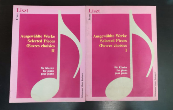 Franz Liszt - Ausgewahlte Werke f�r klavier / Selected Pieces for piano / Oeuvres Choises pour piano I-II.