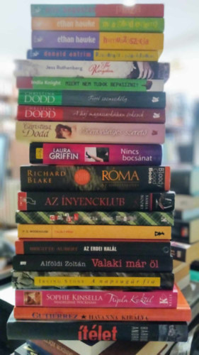 Christina Dodd, Laura Griffin, P. G. Wodehouse, Sophie Kinsella, B�rdos Andr�s, Richard Blake Ethan Hawke - 20 db vegyes tematik�j� m�: �t�let+Havanna kir�lya+Tripla kokt�l+A napsug�r fia+Valaki m�r �l+Az erdei hal�l+Tal�lt p�nz+G�rb�ljek meg, ha igazat mondok+Az �nyencklub+R�ma/Az �sszeesk�v�s+Nincs bocs�nat+Szenved�lyes szeret�+A b