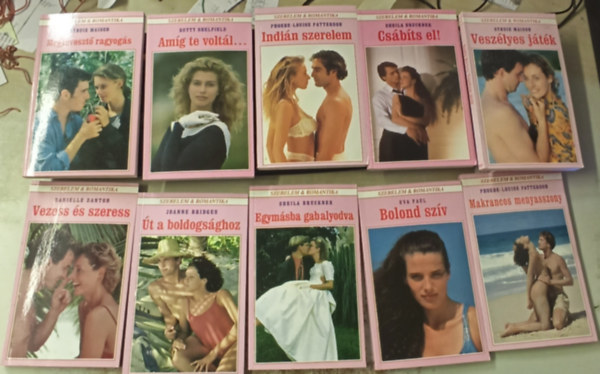 Betty Shelfield, Sheila Bruckner, Danielle Danton, Tbb szerz Syndie Maison - 10 db Szerelem s romantika (41-50) lapszmig: Makrancos menyasszony +Bolond szv +Egymsba gabalyodva +t a boldogsghoz +Vezess s szeress +Veszlyes jtk +Csbts el! +Indin szerelem +Amg te voltl..+Megtveszt ragyogs