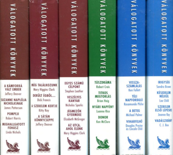 Mary Higgins Clark - Ken Follett - Lee Child - Sandra Brown s msok - 6 db Reader's Digest vlogats ktet