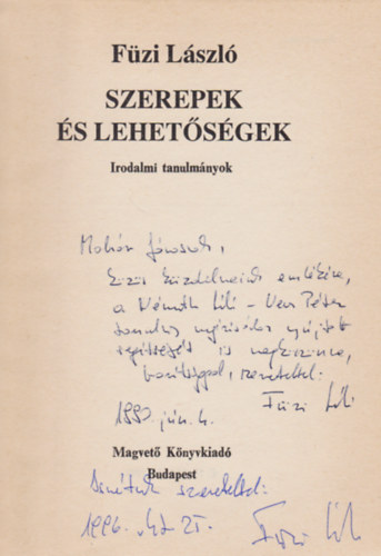 Fzi Lszl - Szerepek s lehetsgek (Dediklt)