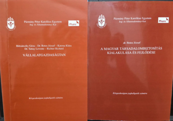 Dr. Bitts�nszky Botos J�zsef - Botos - Katona - Tattay - Richter - Jogi k�nyvcsomag