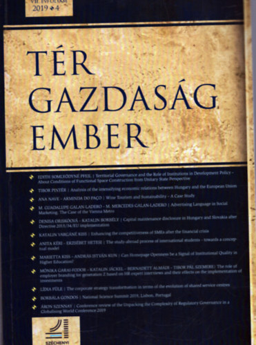 Adrienn Reisinger (főszerk.) - Tér - Gazdaság - Ember VII. évfolyam 2019/4.