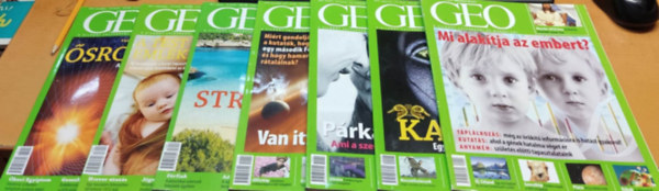 Kosz-Stammberger Kinga - 7 db Geo magazin - A vilgot felfedezni s megrteni, szrvnyszmok (lapszmok a termklapon, sajt fot)
