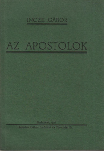 Incze Gábor - Az apostolok