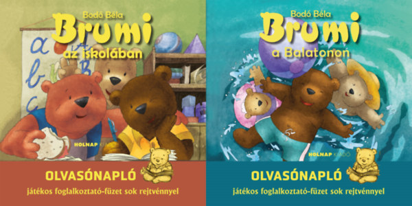 Drabon Ditta - 2 db Brumi olvasnapl: Brumi a Balatonon - Olvasnapl + Brumi az iskolban - Olvasnapl