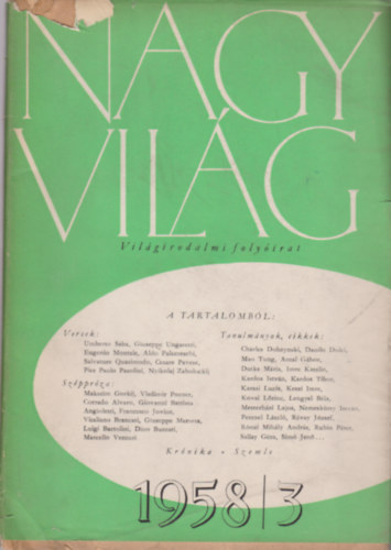 Nagyvilág 1958/3