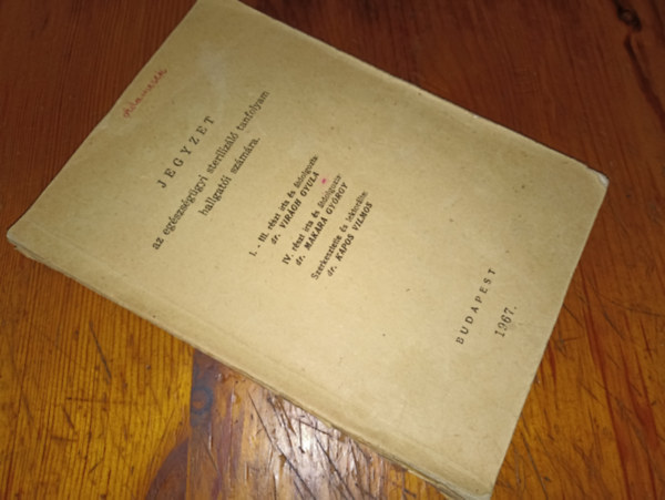 Dr. Dr. Makara Gy�rgy, Dr. Kapos Vilmos  Vir�gh Gyula (szerk.) - Jegyzet az eg�szs�g�gyi steriliz�l� tanfolyam hallgat�i sz�m�ra