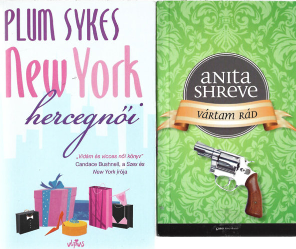 2 db knyv, Anita Shreve: Vrtam rd, Plum Sykes: New York hercegni