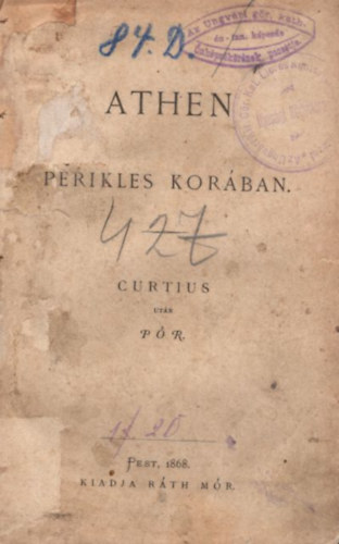P�r - Curtius - Athen Perikles kor�ban