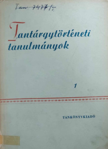 Tantrgytrtneti tanulmnyok 1.