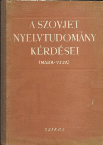 Marr-Vita - A szovjet nyelvtudomny krdsei