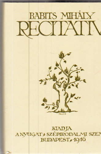 Babits Mihály - Recitativ (minikönyv)