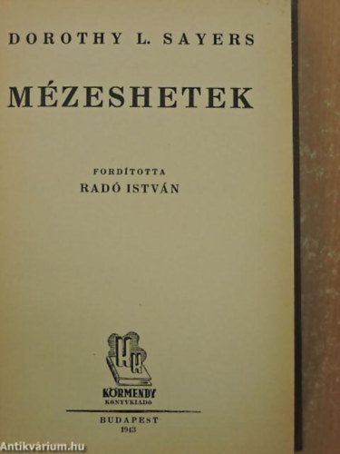 Dorothy L. Sayers - M�zeshetek